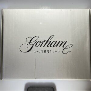 Gorham Grand Manor Platinum 1831 25th Anniversary Cake Plate & Server Set